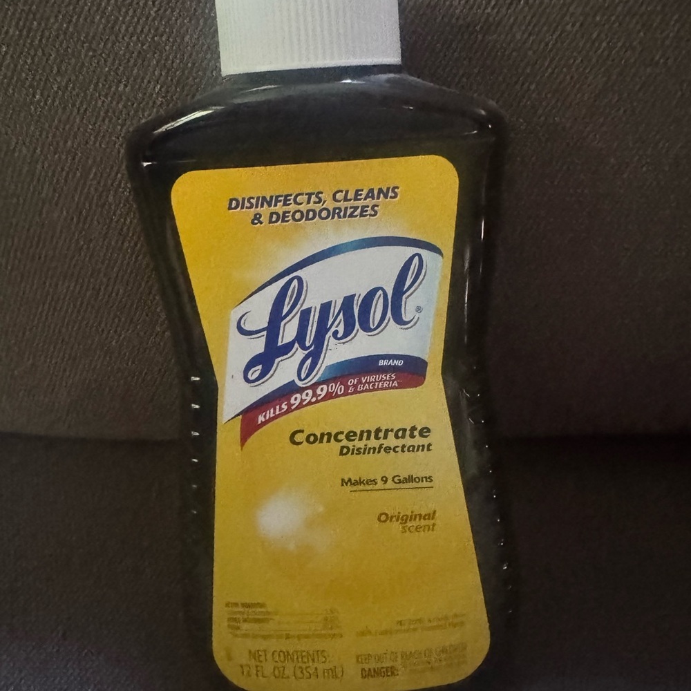 New Lysol Concentrate 12 oz Disinfectant Original Scent HTF Makes 9 Gallons